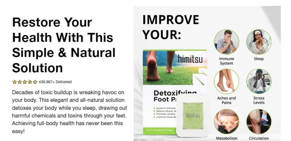 Himitsu Detox Foot Patches